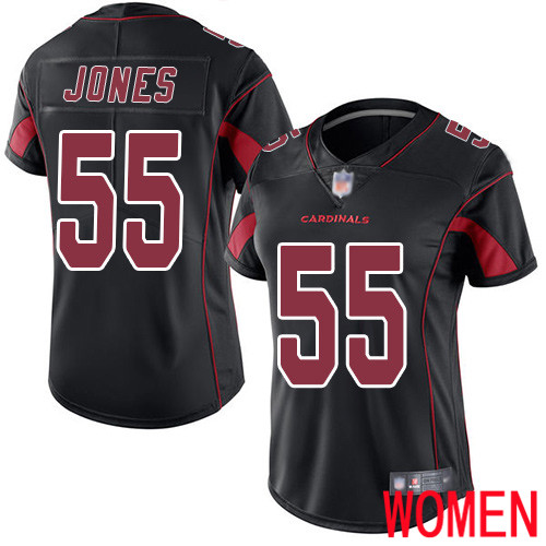 Arizona Cardinals Limited Black Women Chandler Jones Jersey NFL Football #55 Rush Vapor Untouchable